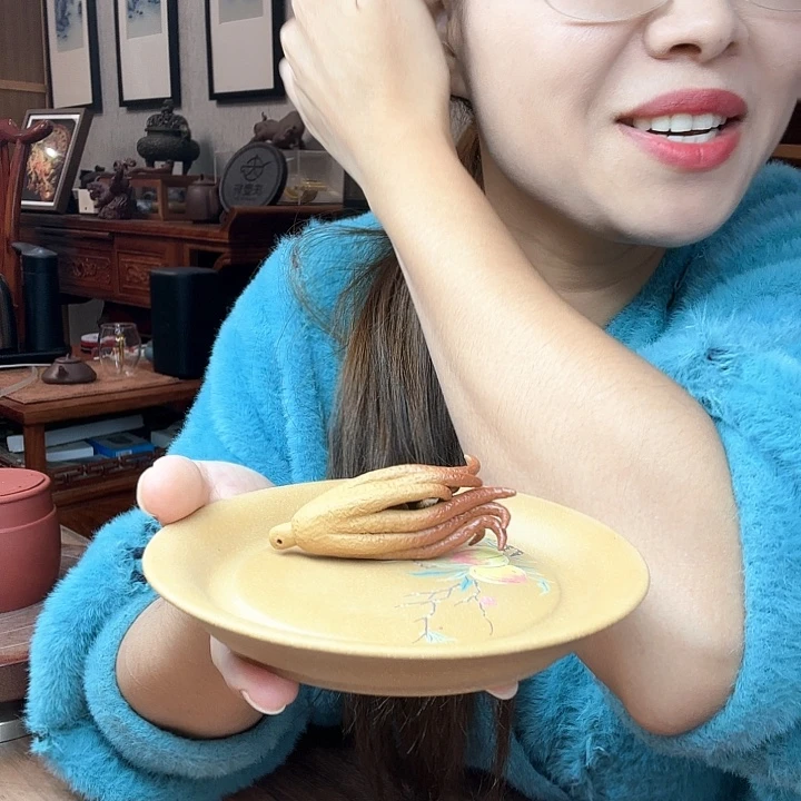 →***凉紫砂茶宠桃子和佛手