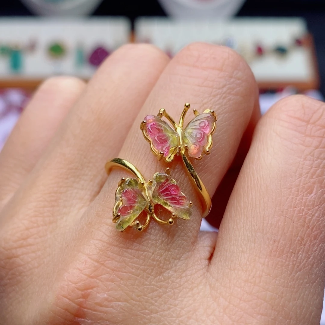 未镶嵌戒指碧玺d