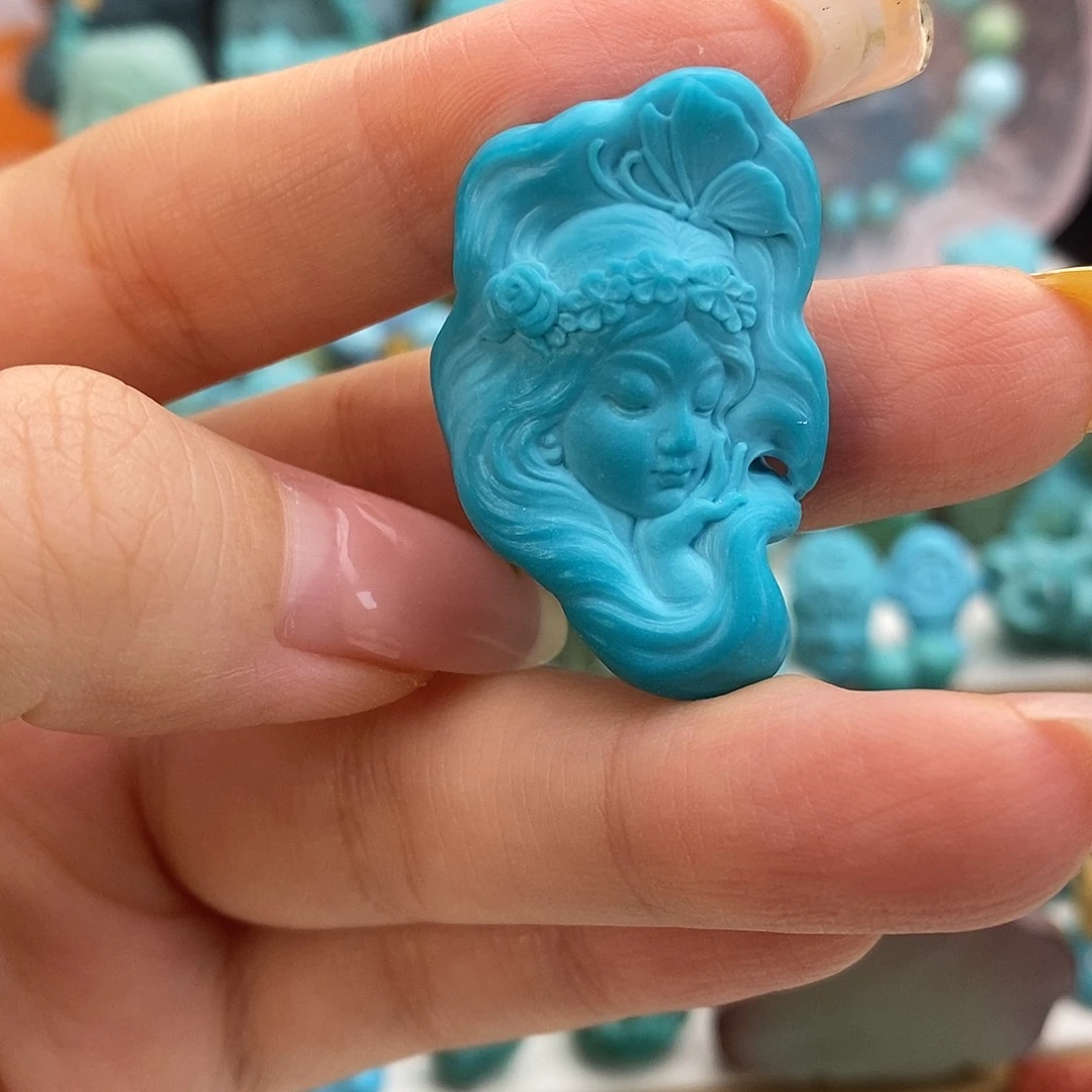 绿松石未镶嵌饰品