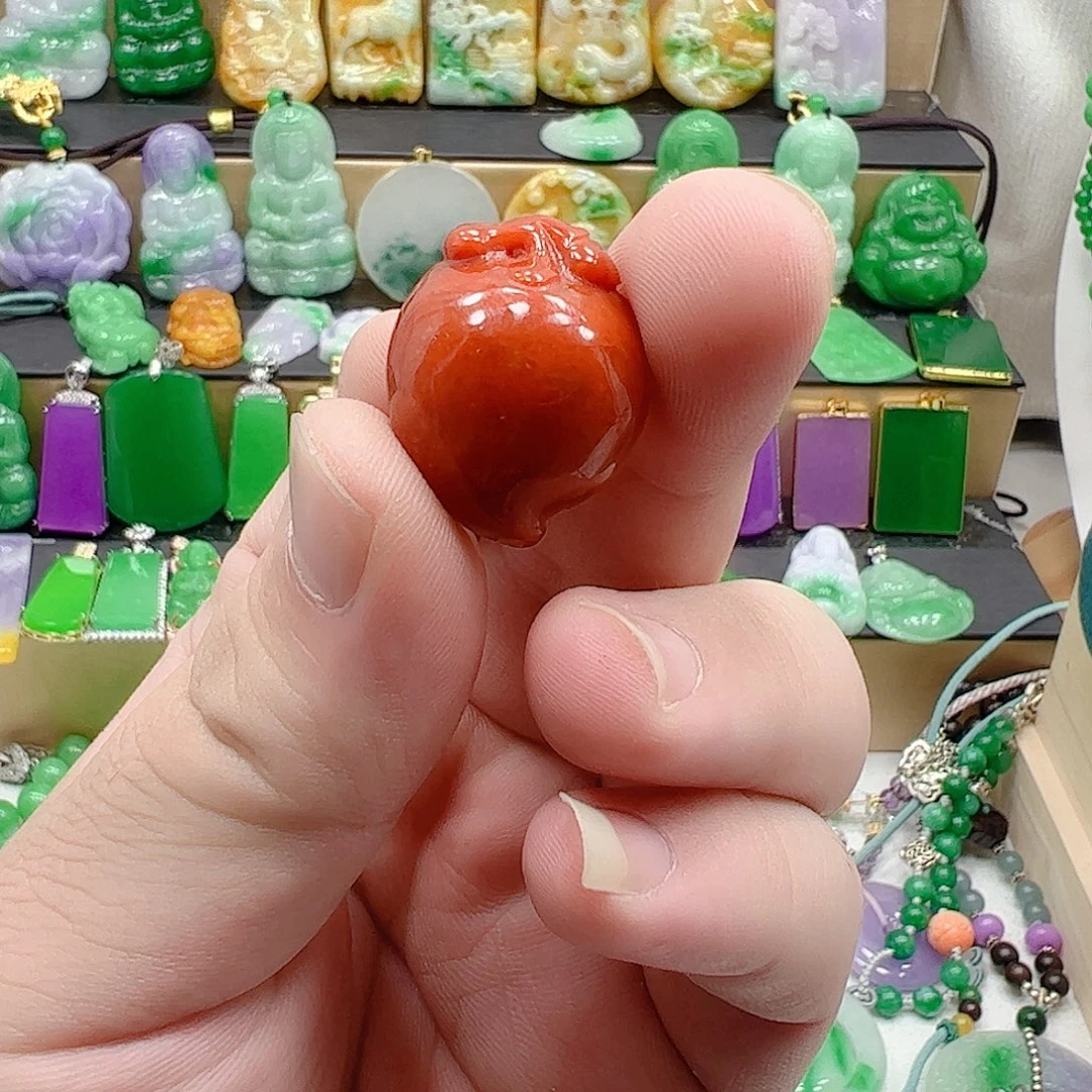 翡翠银S925镶嵌吊坠(赠链)