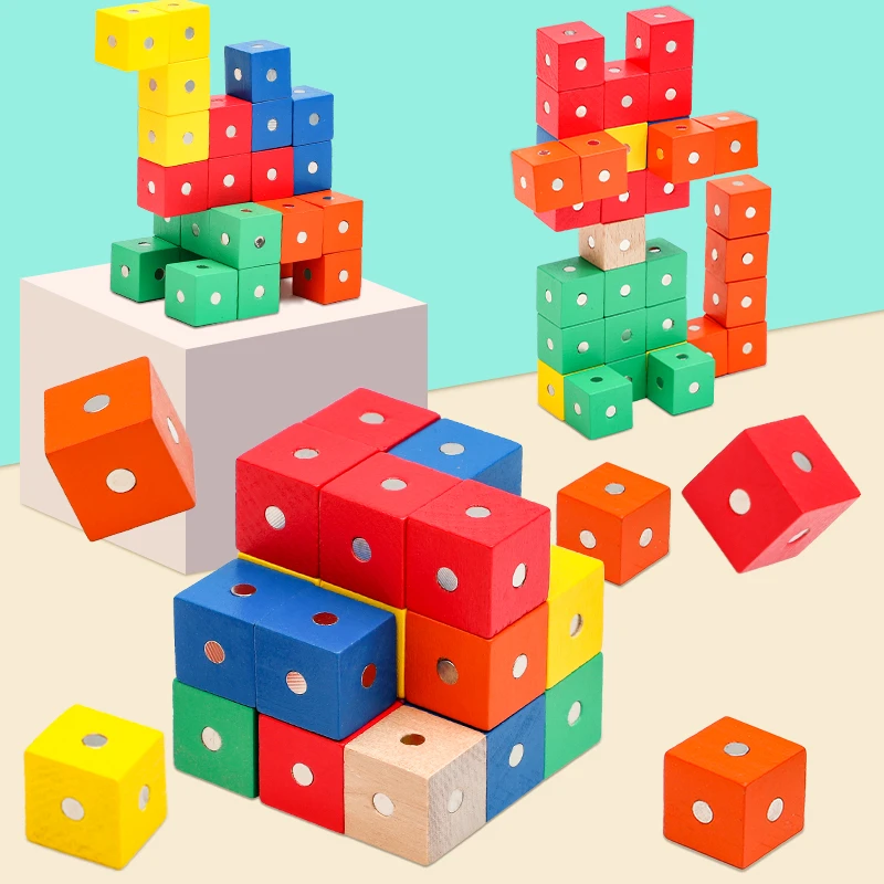 磁性大号正方体教具套装一年级小学生立方体几何图形磁力数学模型