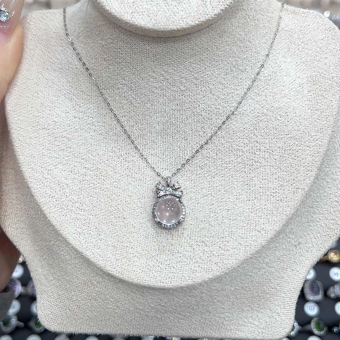 水晶戒指银S925镶嵌