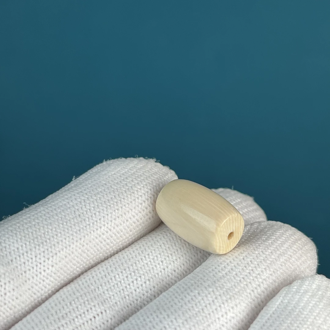 D5777天然猛犸象牙勒子桶珠11*17mm支持鉴定假一罚四