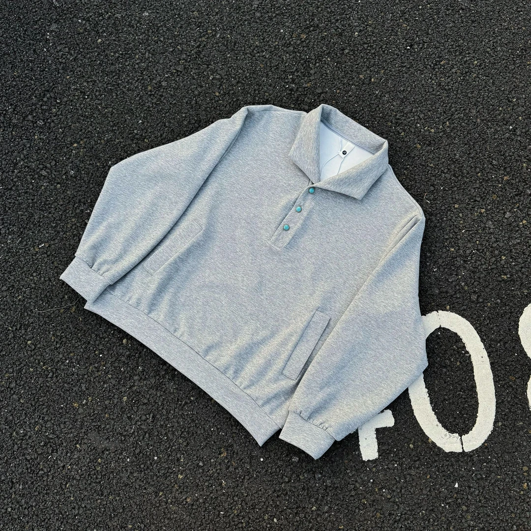 胡先生 25ss「极简韩版」春款韩版休闲百搭翻领卫衣SP560