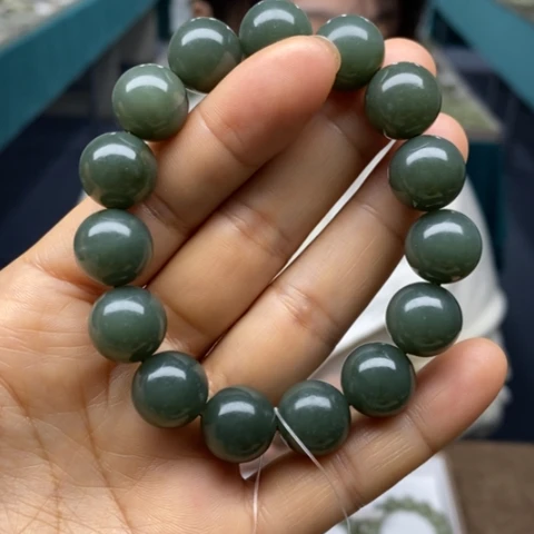 和田玉未镶嵌手链214