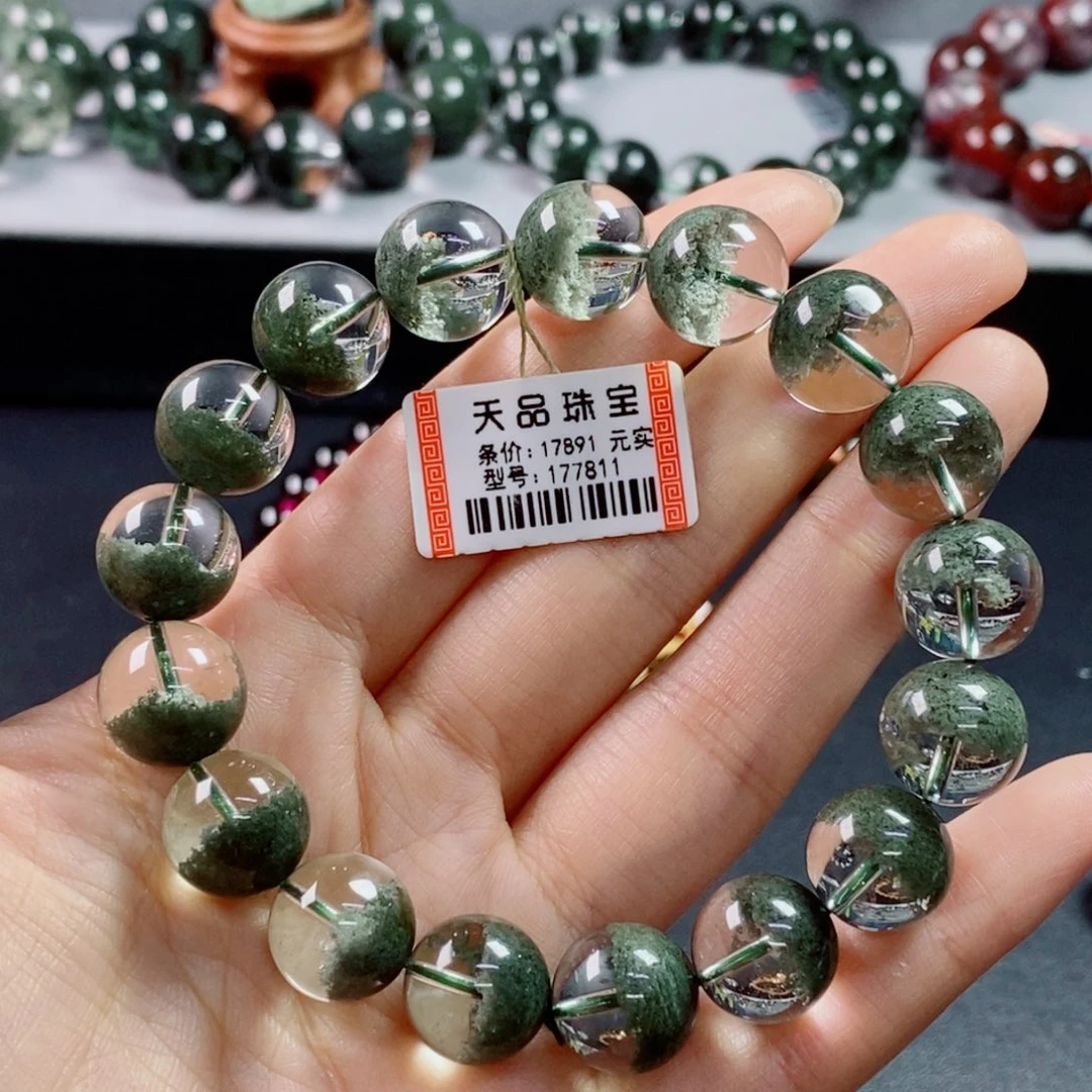 未镶嵌手链水晶绿幽灵177811