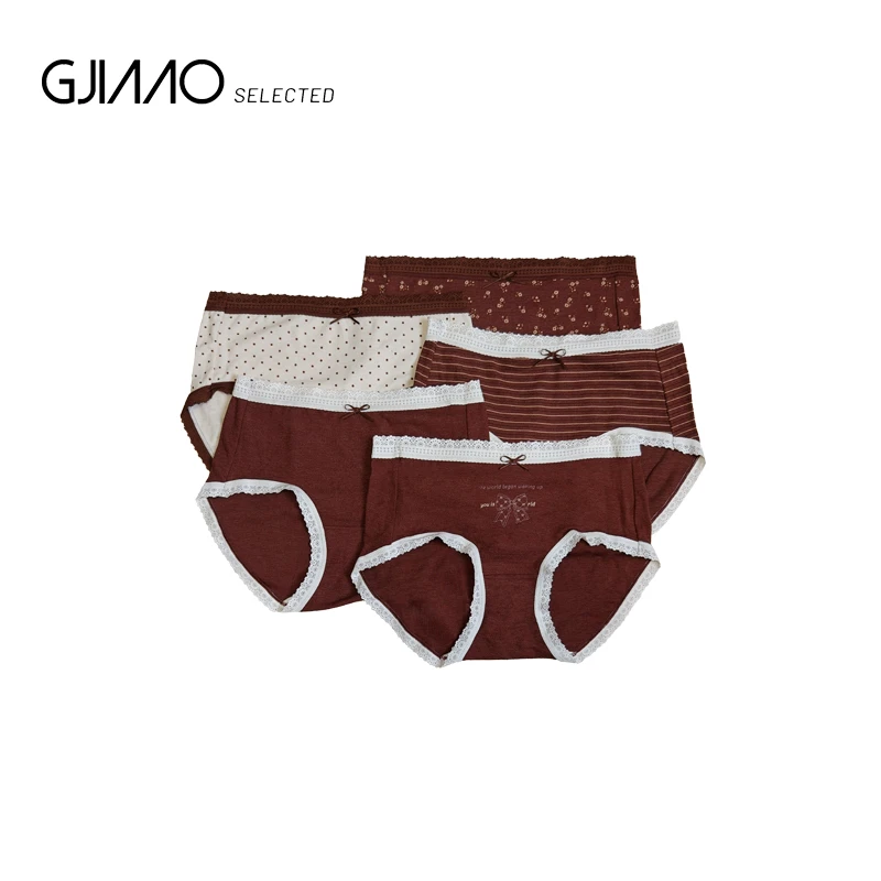 1509 咖色蝴蝶结短裤