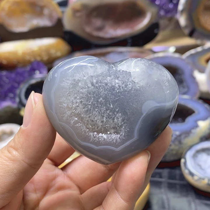 未镶嵌珠宝半成品水晶福利爱心