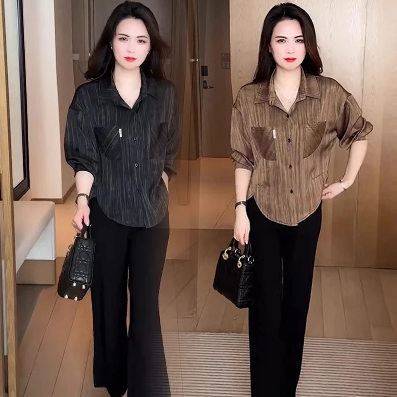 长袖女装春秋衬衫2025年新款时尚百搭减龄小衫洋气质春装显瘦上衣