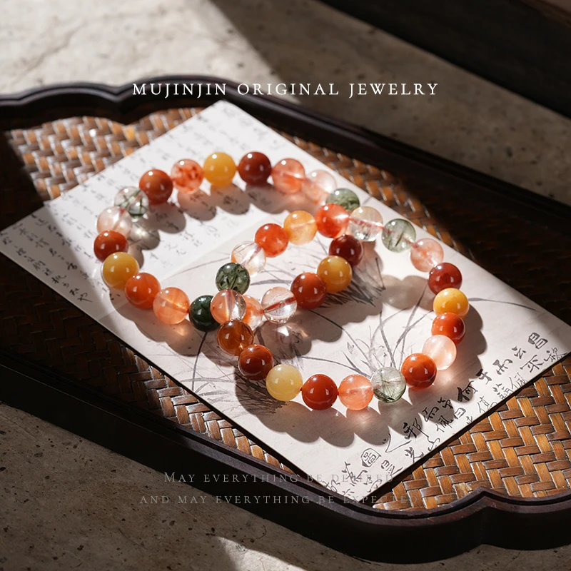 天然福禄寿水晶手串女款时尚约9m手链XL2647多样性发一