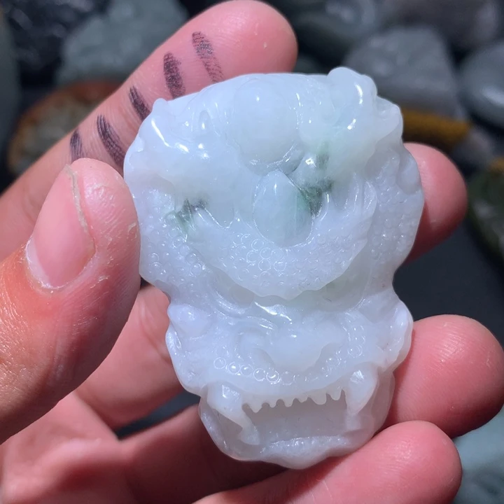 翡翠未镶嵌颈饰保真天然a货翡翠