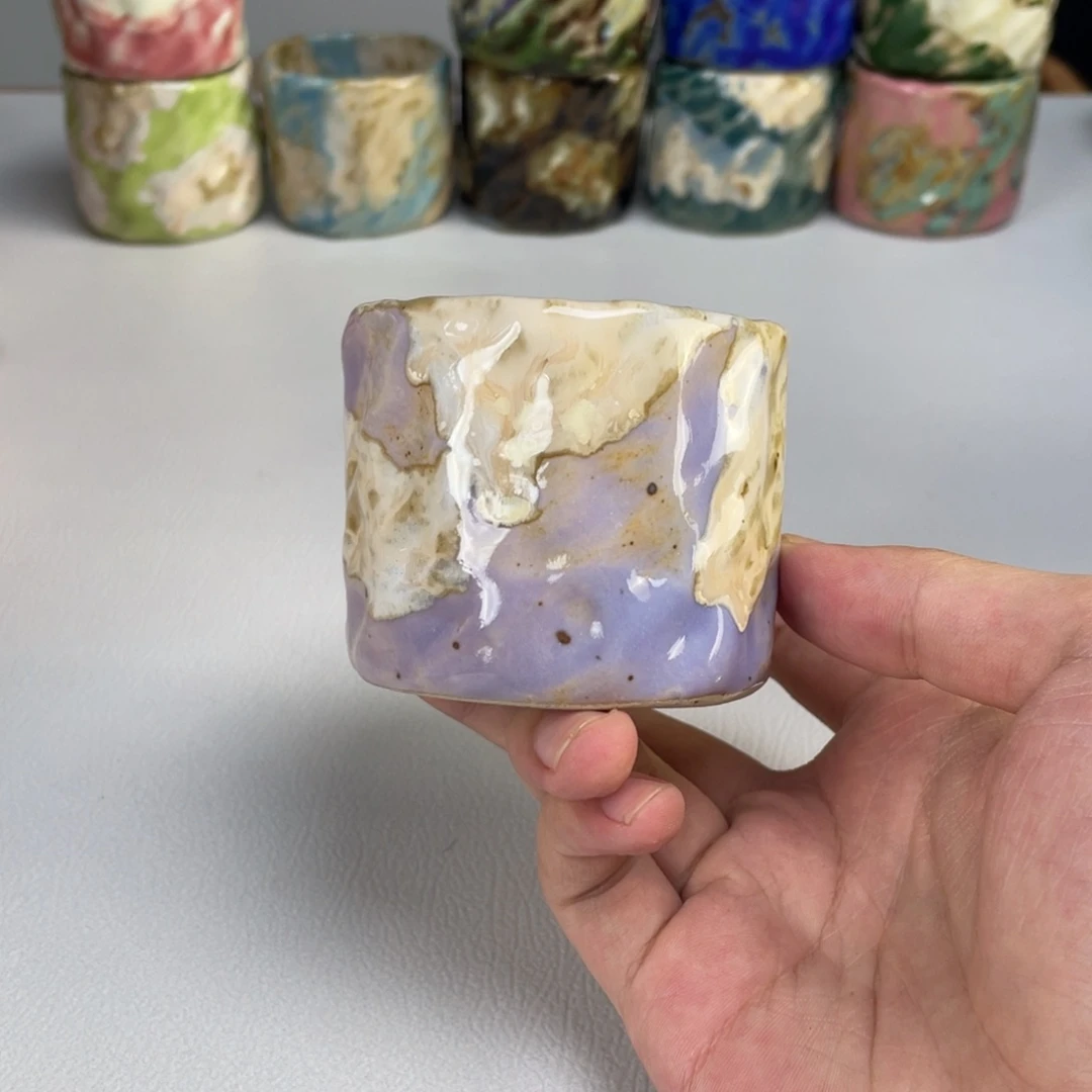 陶瓷无盖款沐泽若芳纯手工主人杯