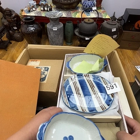 瓷片呀工艺品摆件瓷器摆件正能量