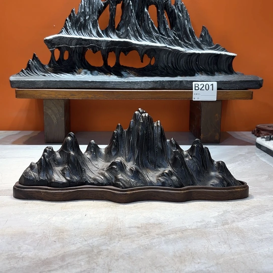 摆件羽*灵璧石奇石摆件