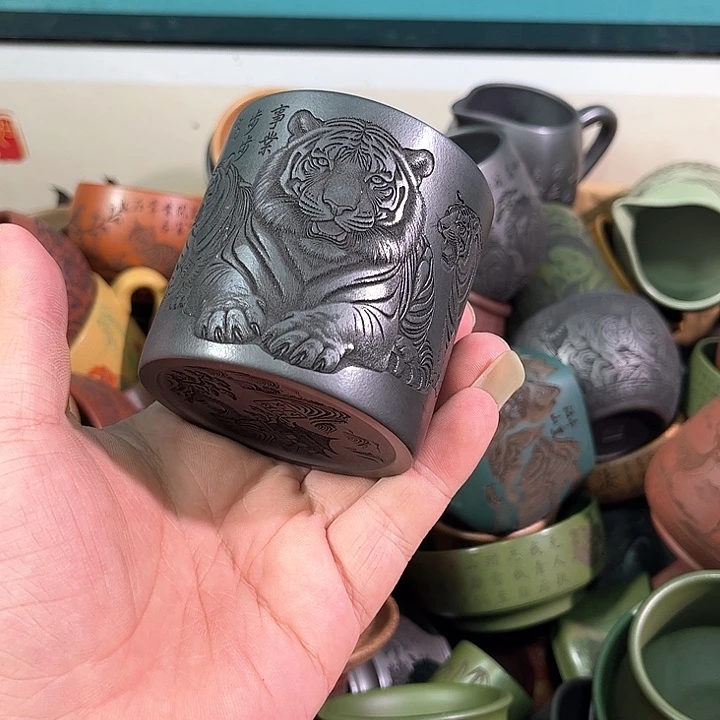 茶杯紫砂全手工紫砂主人杯