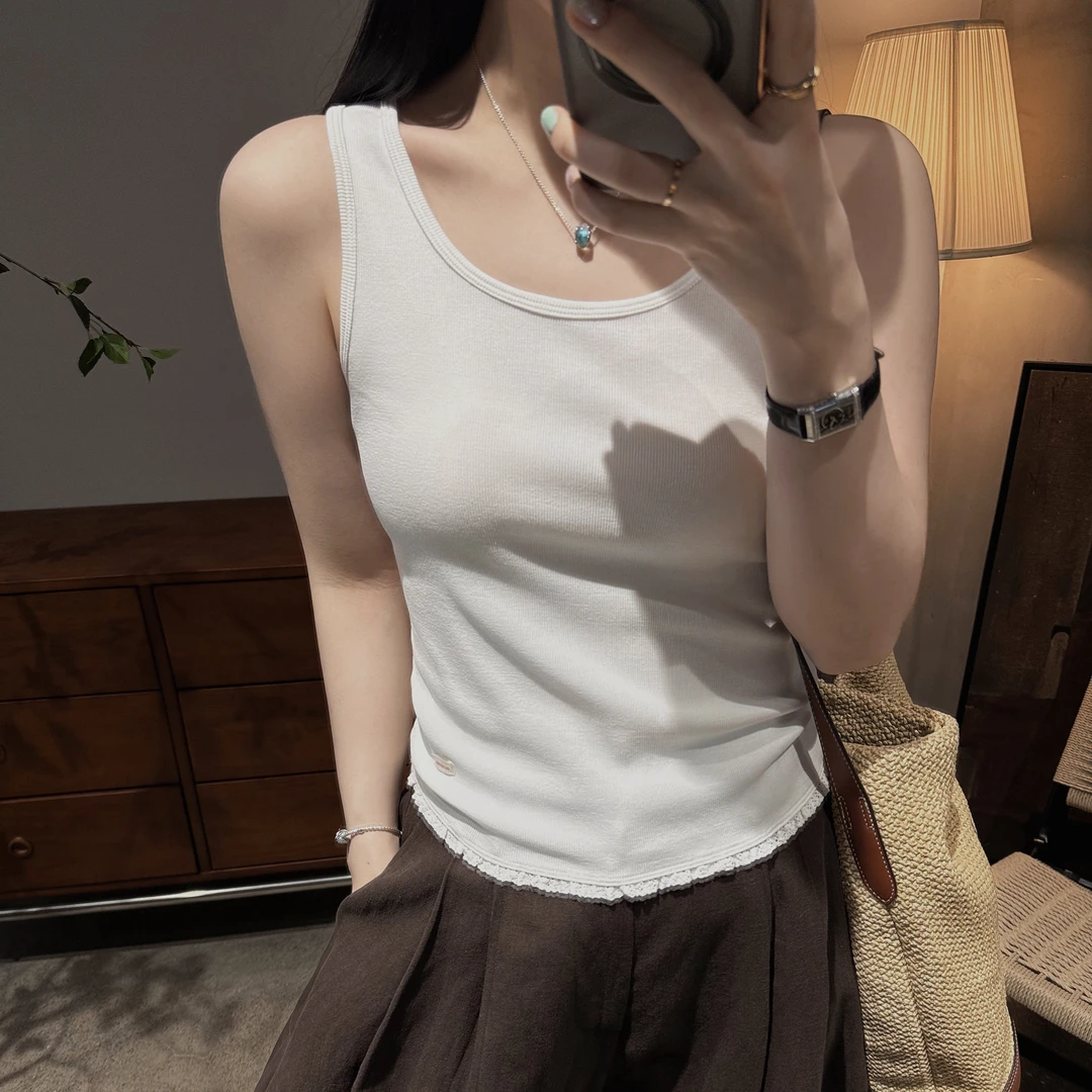 今婷韩系ins风百搭时尚简约无袖休闲通勤2025纯色背心-M25202367