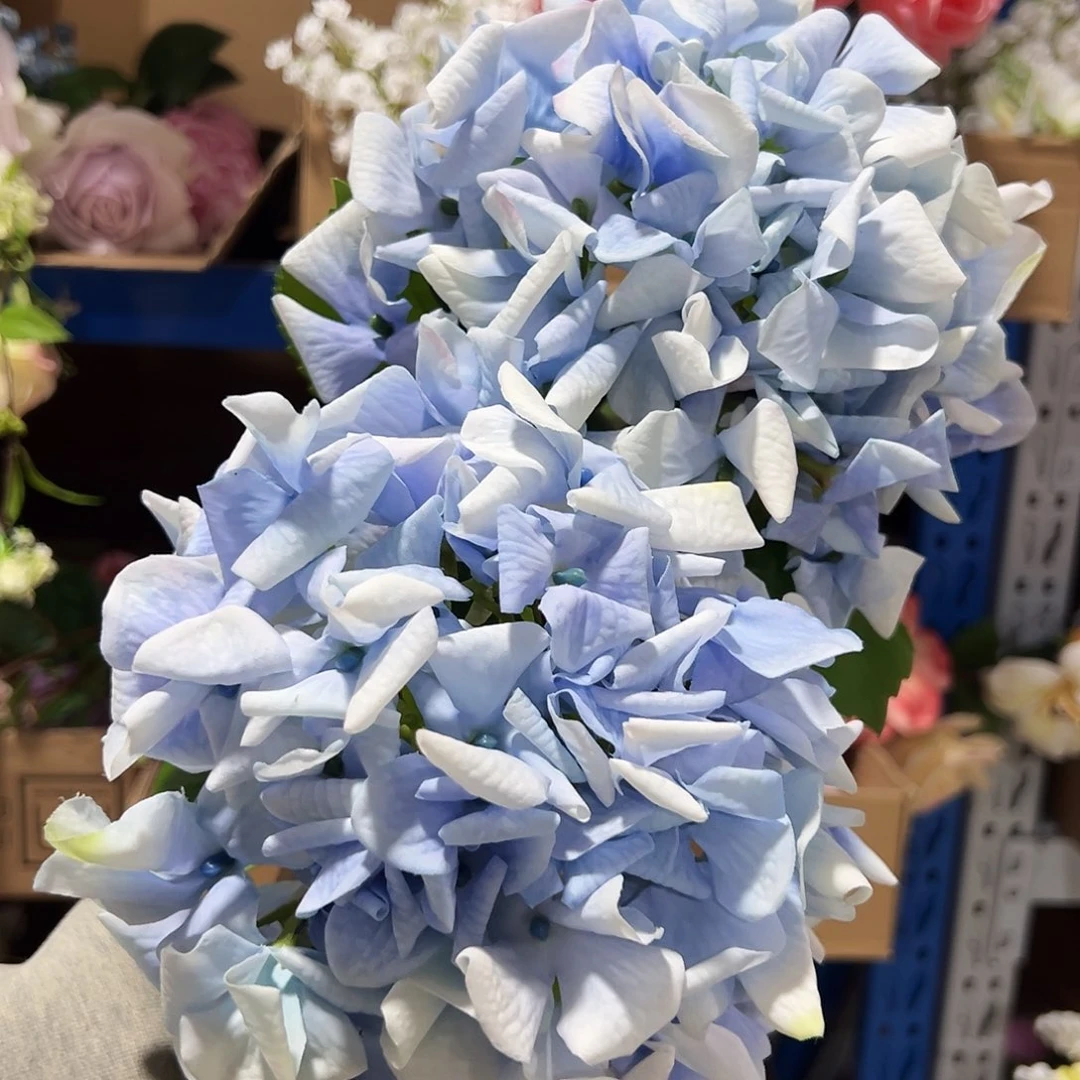 2枝蓝色手感保湿绣球花