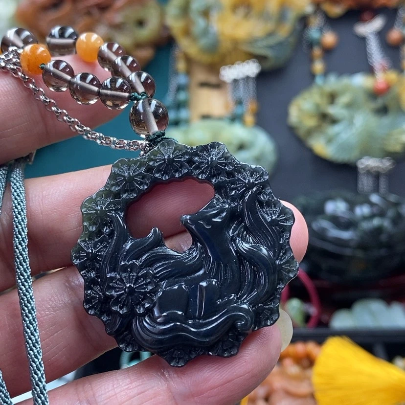 【闪购商品】蛇纹石玉未镶嵌吊坠