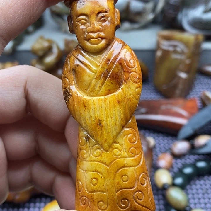 未镶嵌蛇纹石玉颈饰