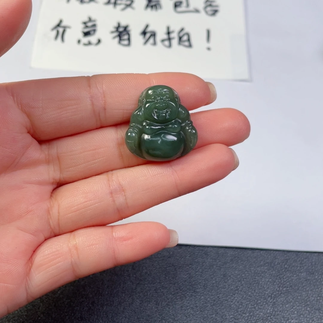 和田玉未镶嵌颈饰佛公57