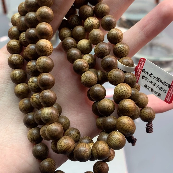 手串沉香0.8✖️108多圈绿棋