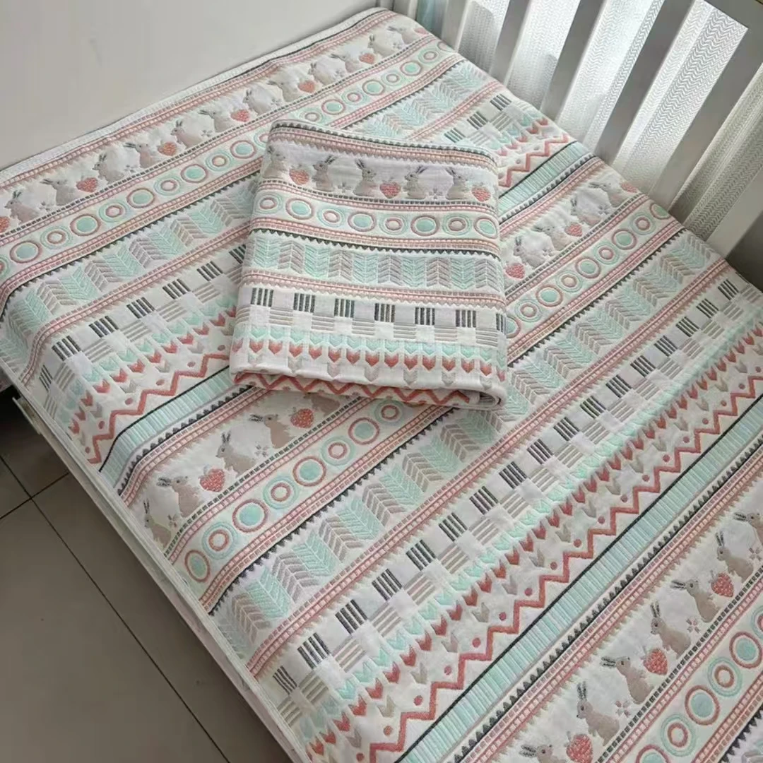 6层纱布纯棉透气凉席