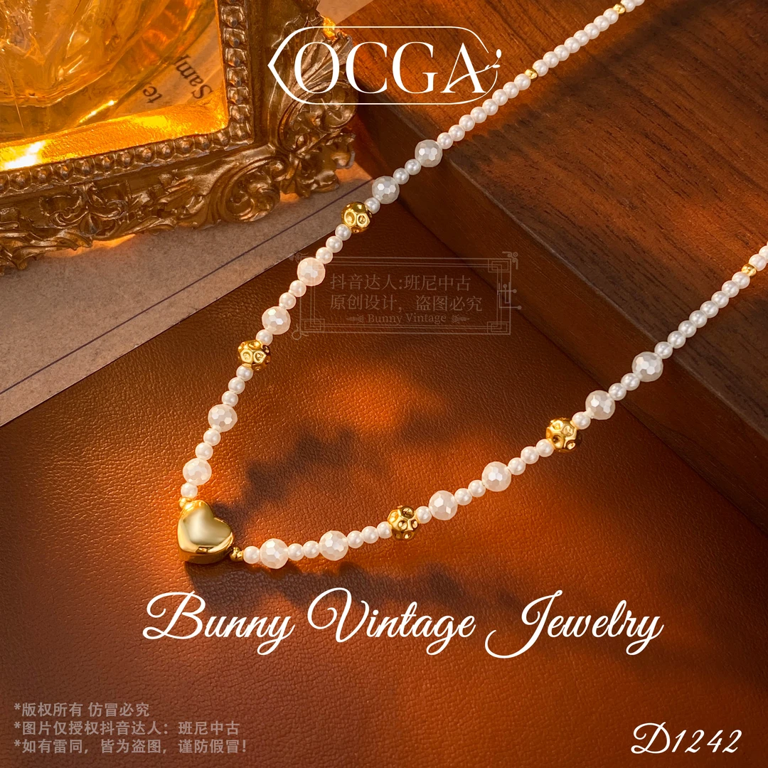 镀K金D1242法★【灵动甜心】春OCGA 欧斯伽斯项链
