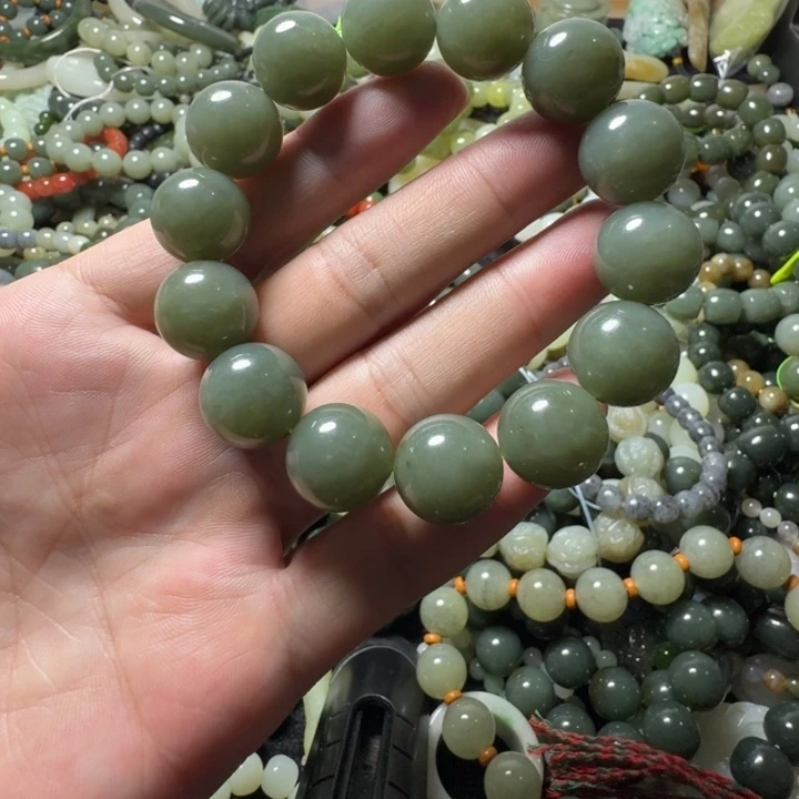 未镶嵌手串和田玉卡16