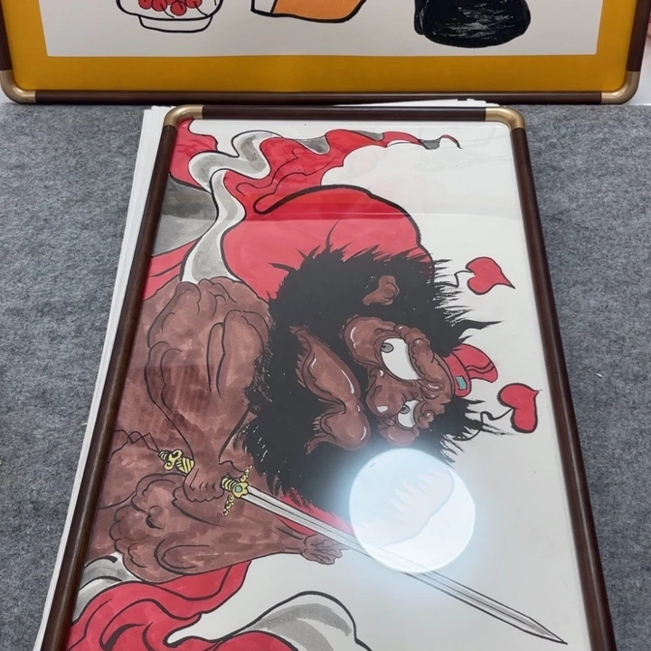 国画手绘禅意画一物一拍