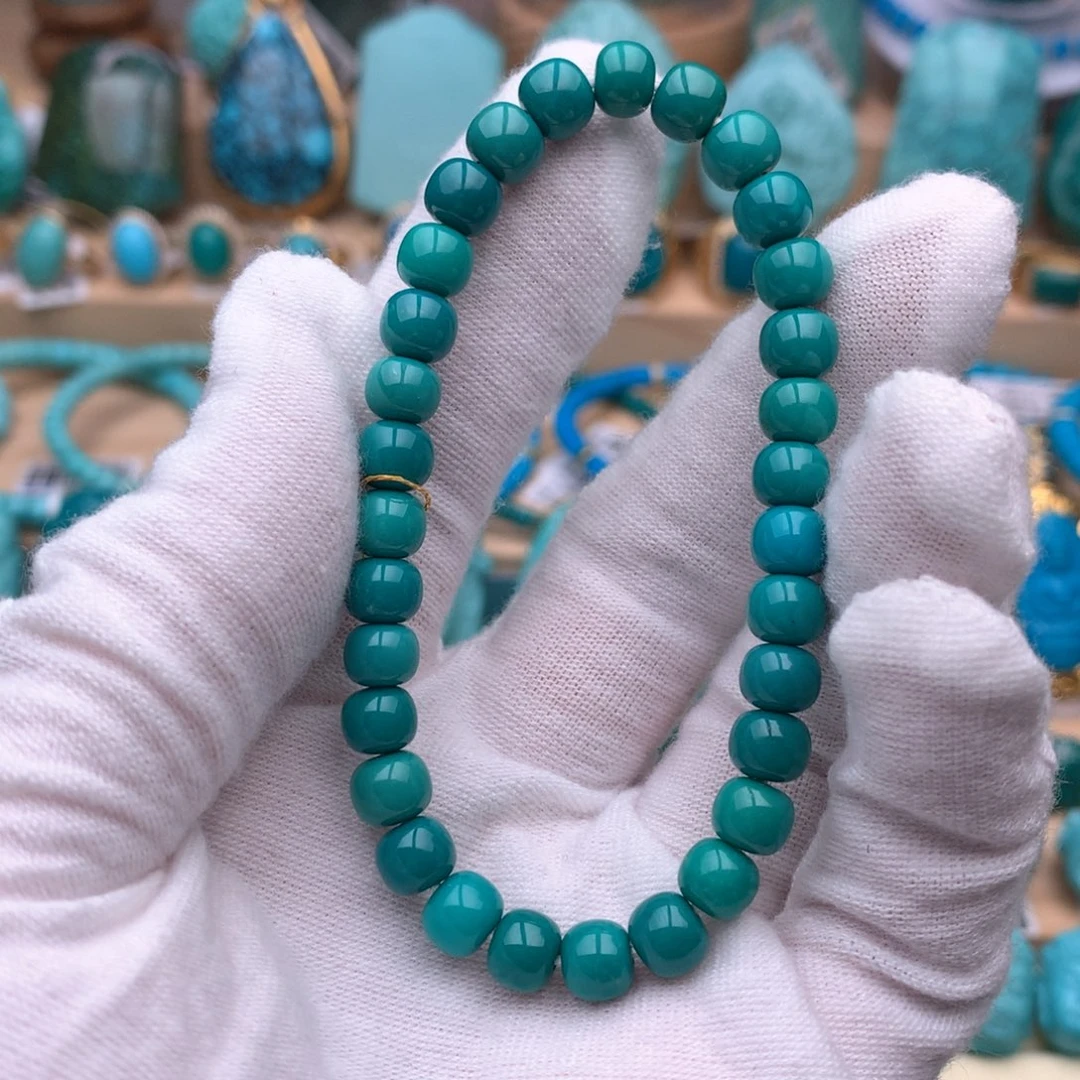 绿松石未镶嵌珠宝奇石6.6mm