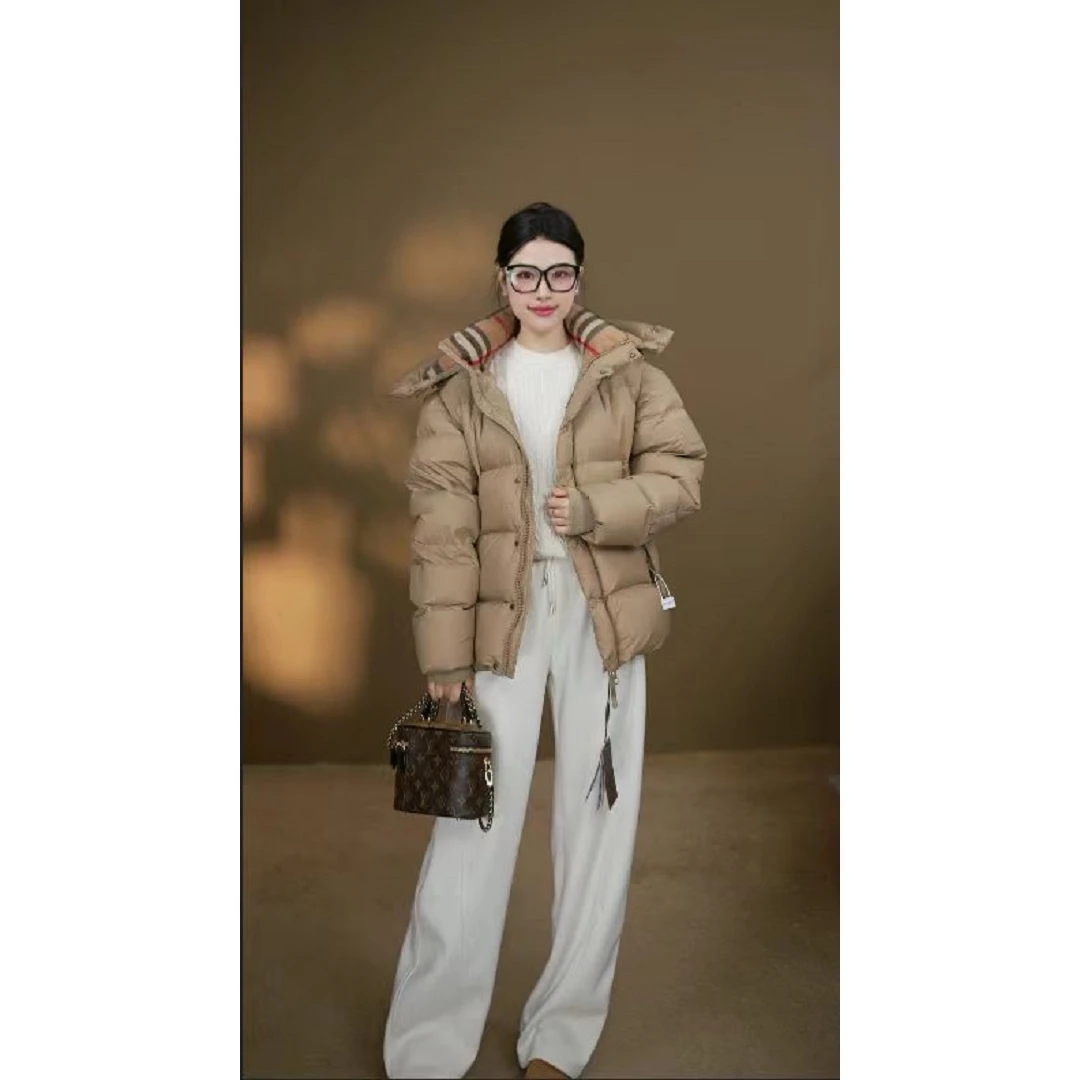 【明星同款】2024年新款时尚可拆卸袖子冬季情侣款羽绒服4010