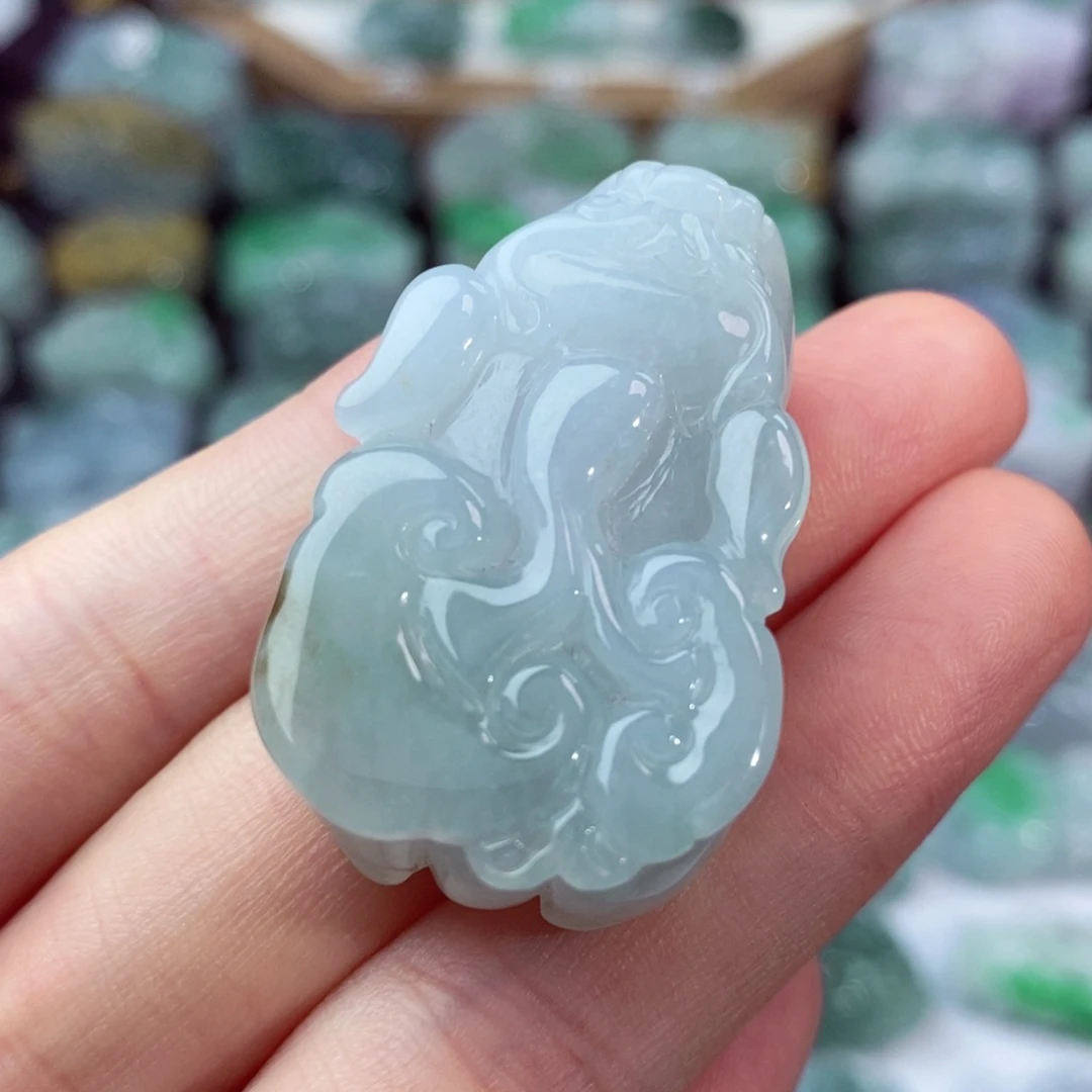翡翠未镶嵌颈饰天然