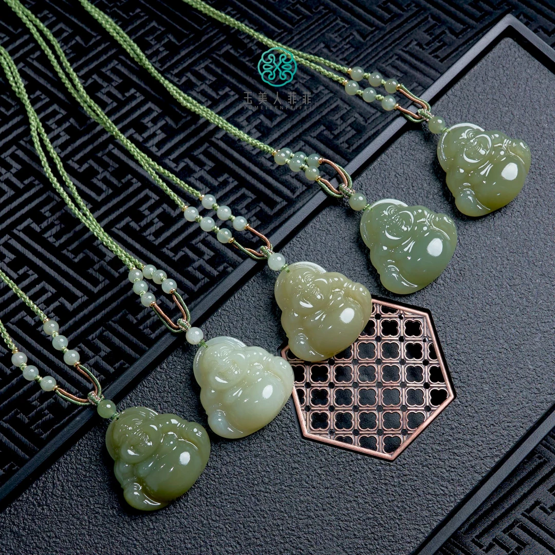 菲菲珠宝好+和田玉佛公吊坠约35*35mm/多样性发一-赠绳