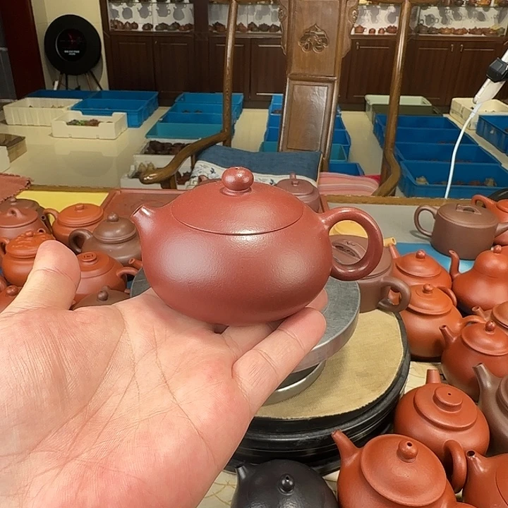 茶壶紫砂扁西施紫泥