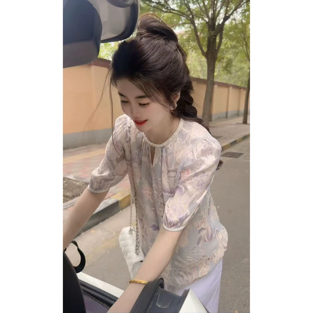 『渲染清新Y』AYM设计显瘦百搭时尚上衣28176