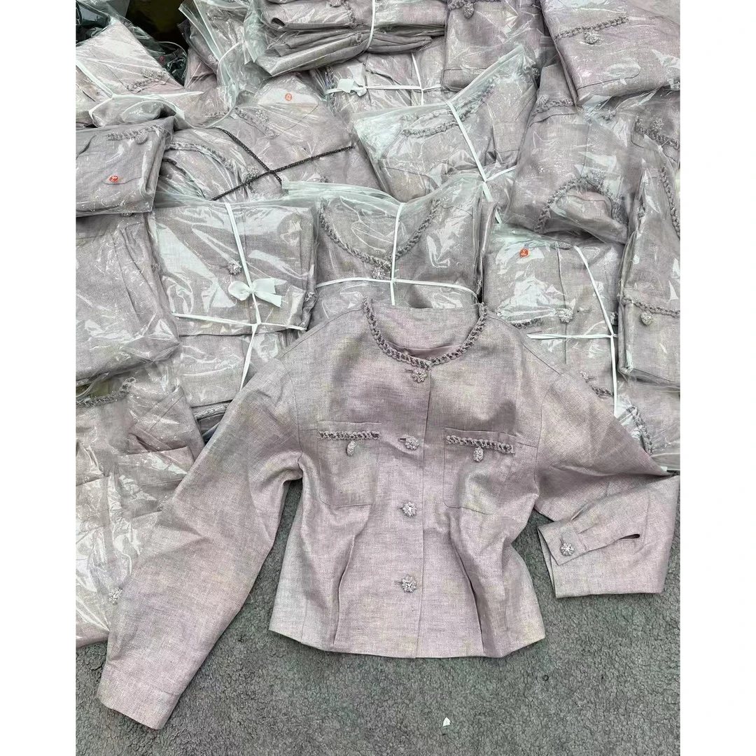 KIKI严选：W0101-零点520家欧货南油春夏编织小香风外套百搭气质