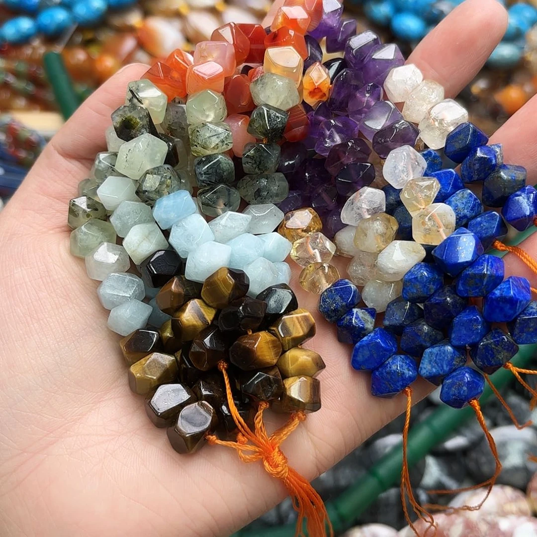 玛瑙/玉髓未镶嵌珠宝半成品卡十七脉轮冲角短条