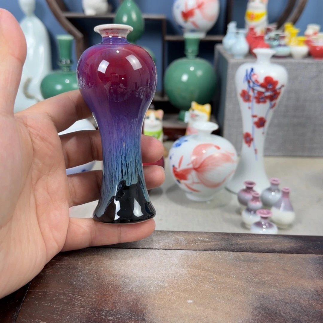 陶瓷手工小花器摆件