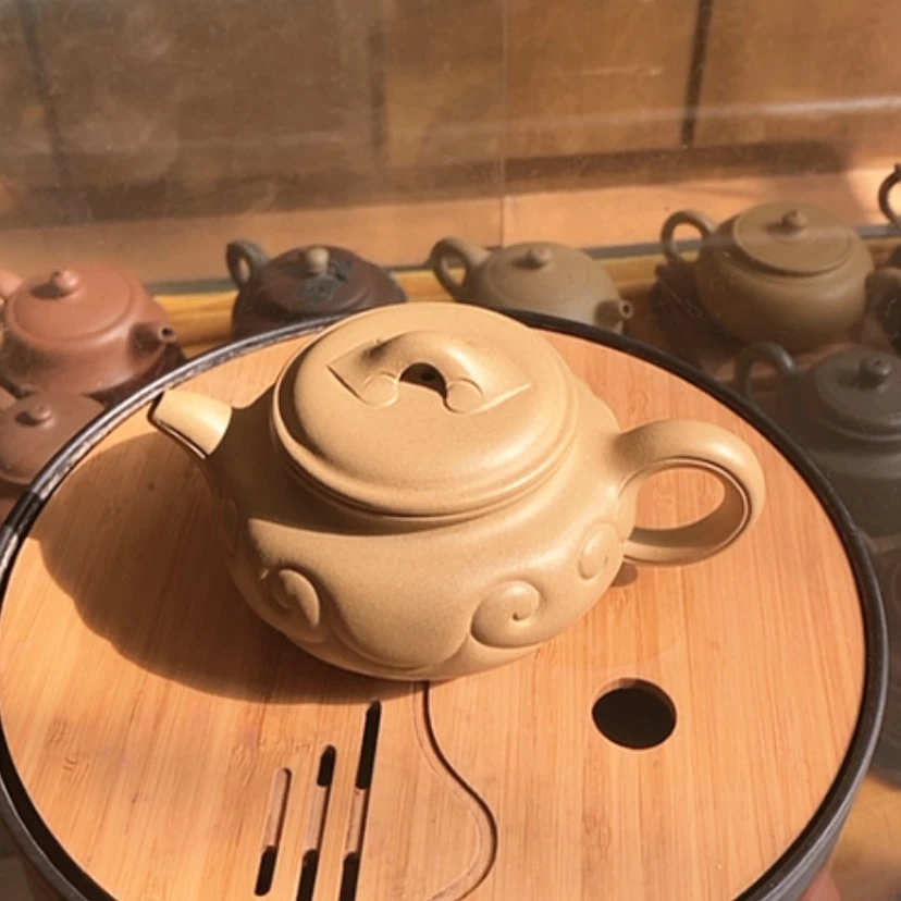 【闪购商品】段泥茶壶带****速仿古如意280毫升