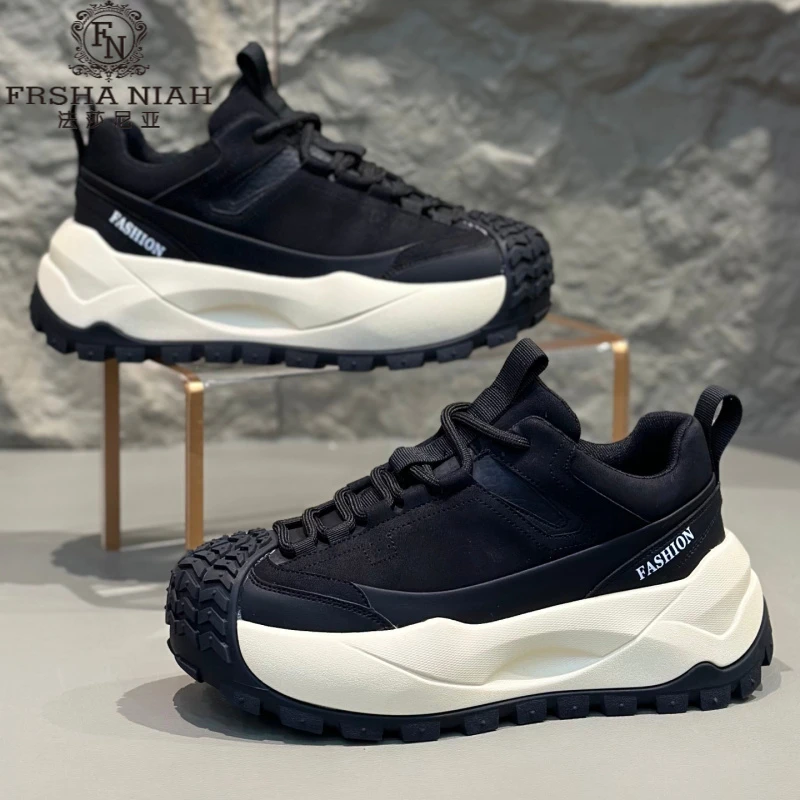 法莎尼亚阿甘厚底增高老爹鞋秋季新款透气时尚休闲百搭潮流运动鞋