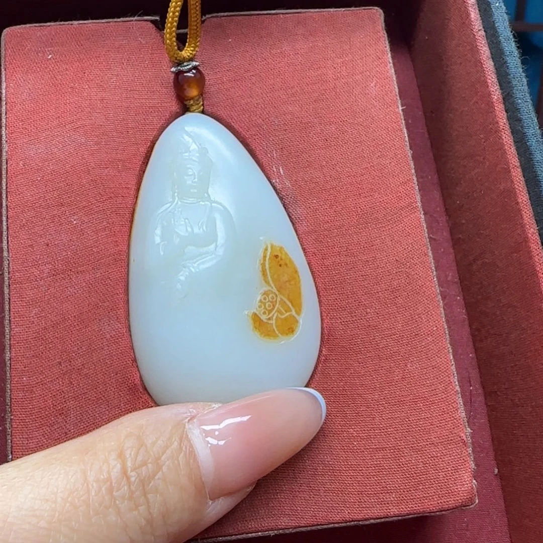 和田玉未镶嵌挂件