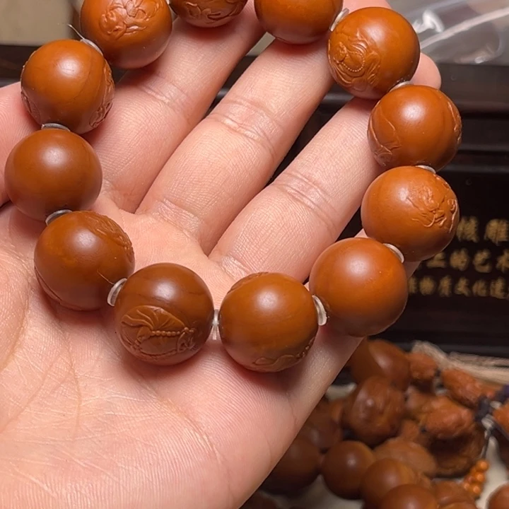 巴***粥橄榄核手串橄榄核