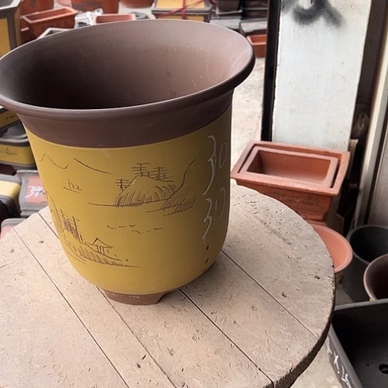 紫砂花盆透气花盆