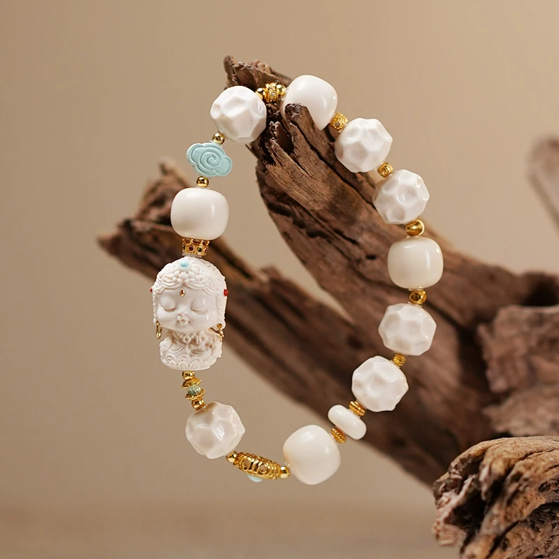 【且意】猛犸牙轻奢百搭简约手串多样性发一