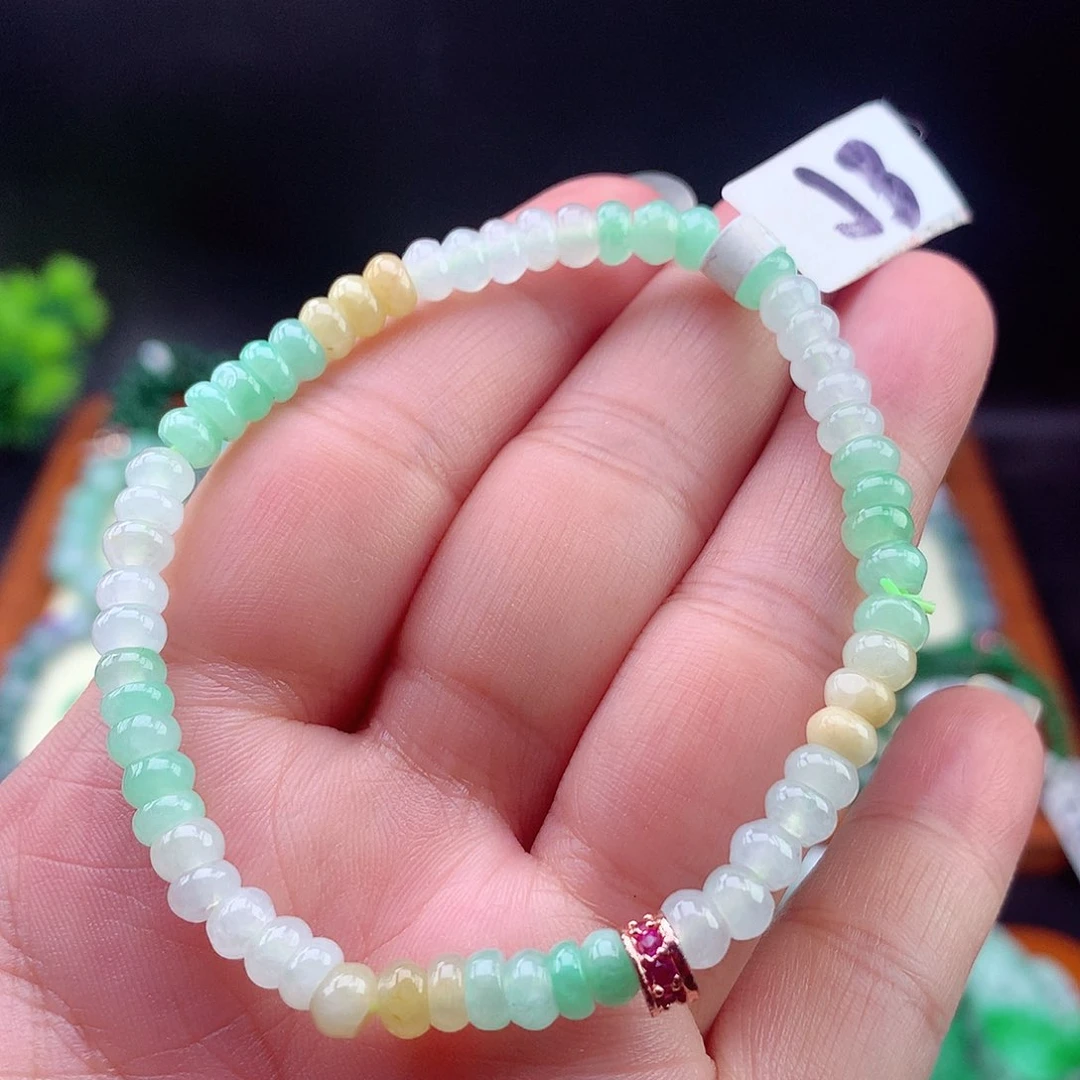 翡翠未镶嵌项链手串