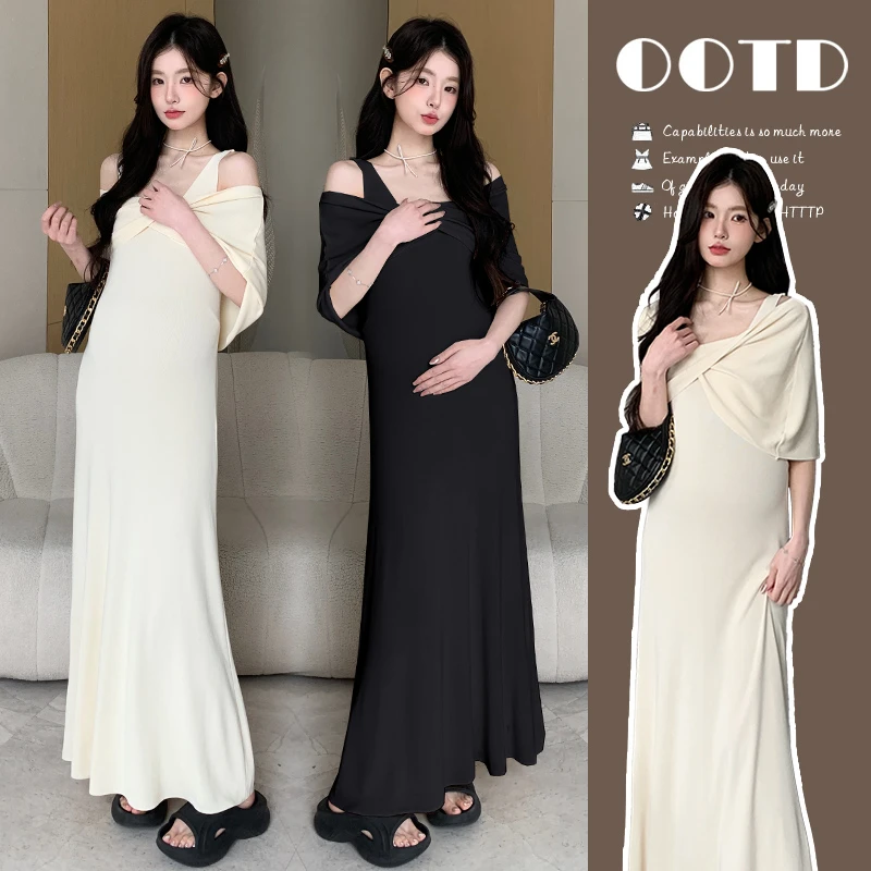 孕妇裙2025春夏新款爆款韩系时尚宽松休闲刺绣气质百搭孕妇连衣裙