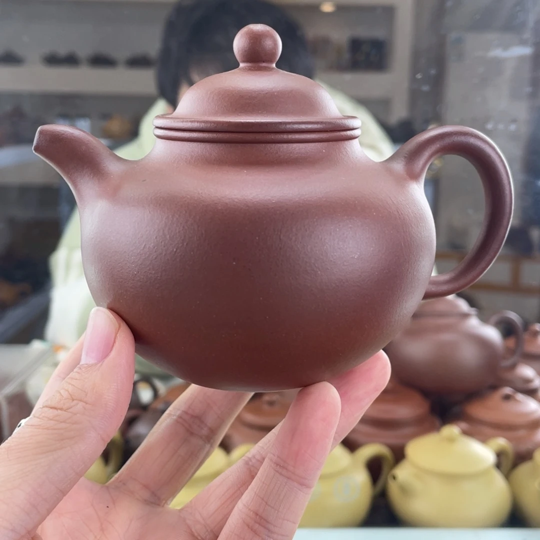 茶壶紫砂300cc红皮龙茶壶