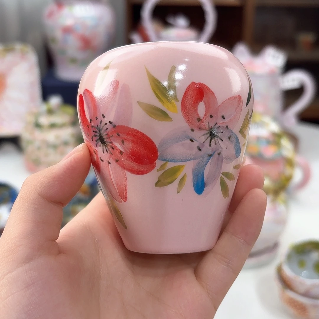 景德镇手绘高温釉下彩陶瓷茶具