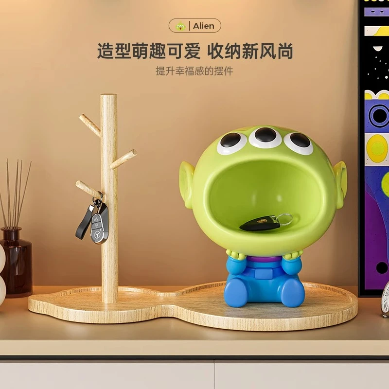 MSKA创意卡通大嘴三眼仔收纳摆件入户玄关钥匙收纳装饰送朋友礼品