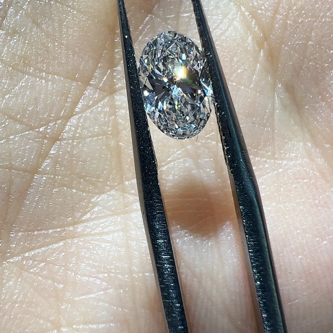合成钻石裸石单证书1ct椭圆